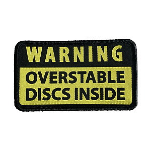 Nášivka Warning Overstable discs inside